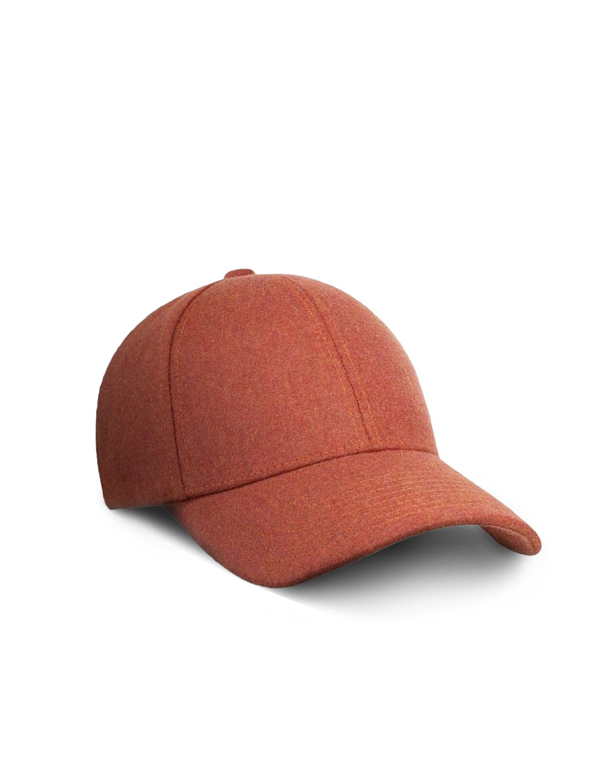 Flannel Sport Cap Lanificio Angelico Coppo Orange