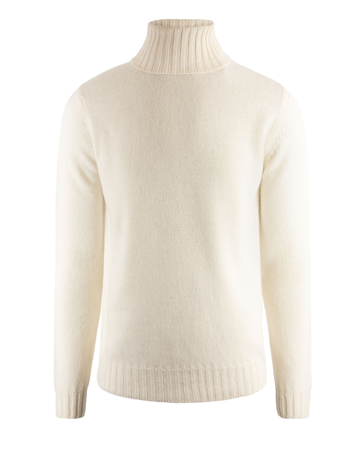 Chunky Roll Neck Wool Cashmere Naturale