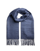 Dallas Scarf Navy Rutig