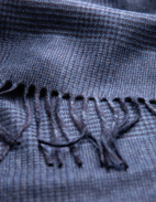 Dallas Scarf Navy Rutig
