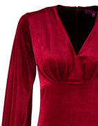 Melfi Velvet Dress Red