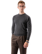 Crew Neck Cashmere NY Charcoal Stl S
