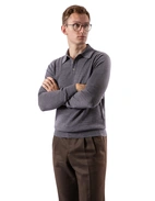 Poloshirt Merino Grå Stl S