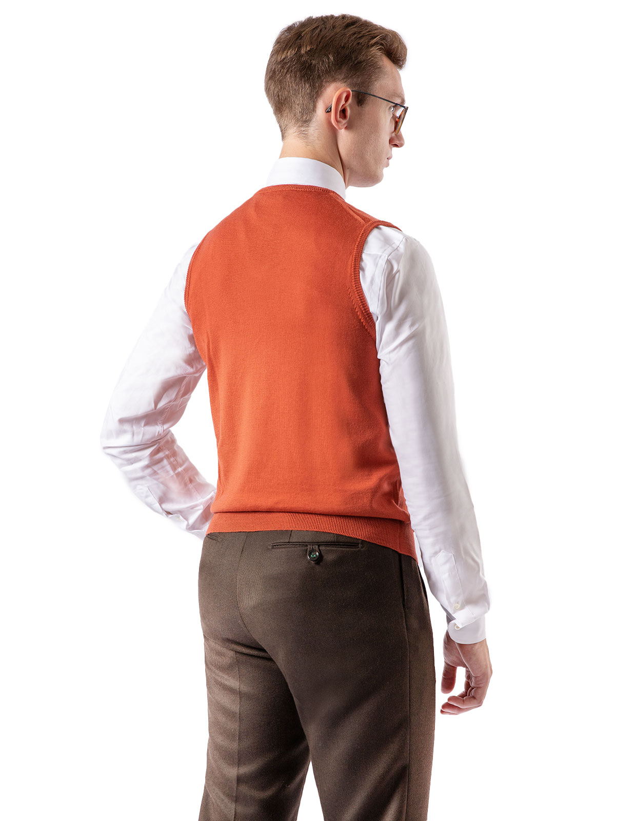 Slipover Merino Orange Stl L