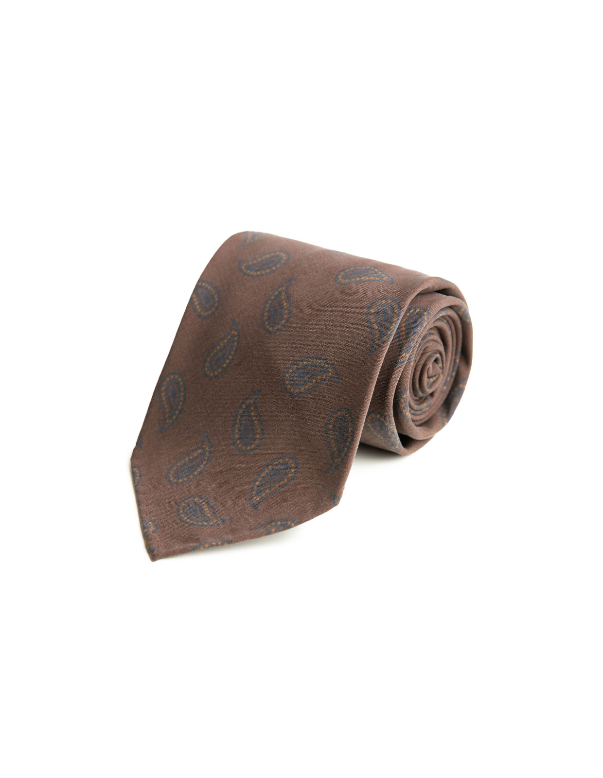 Slips Siden Ofodrad Retromönster Dark Choc Paisley