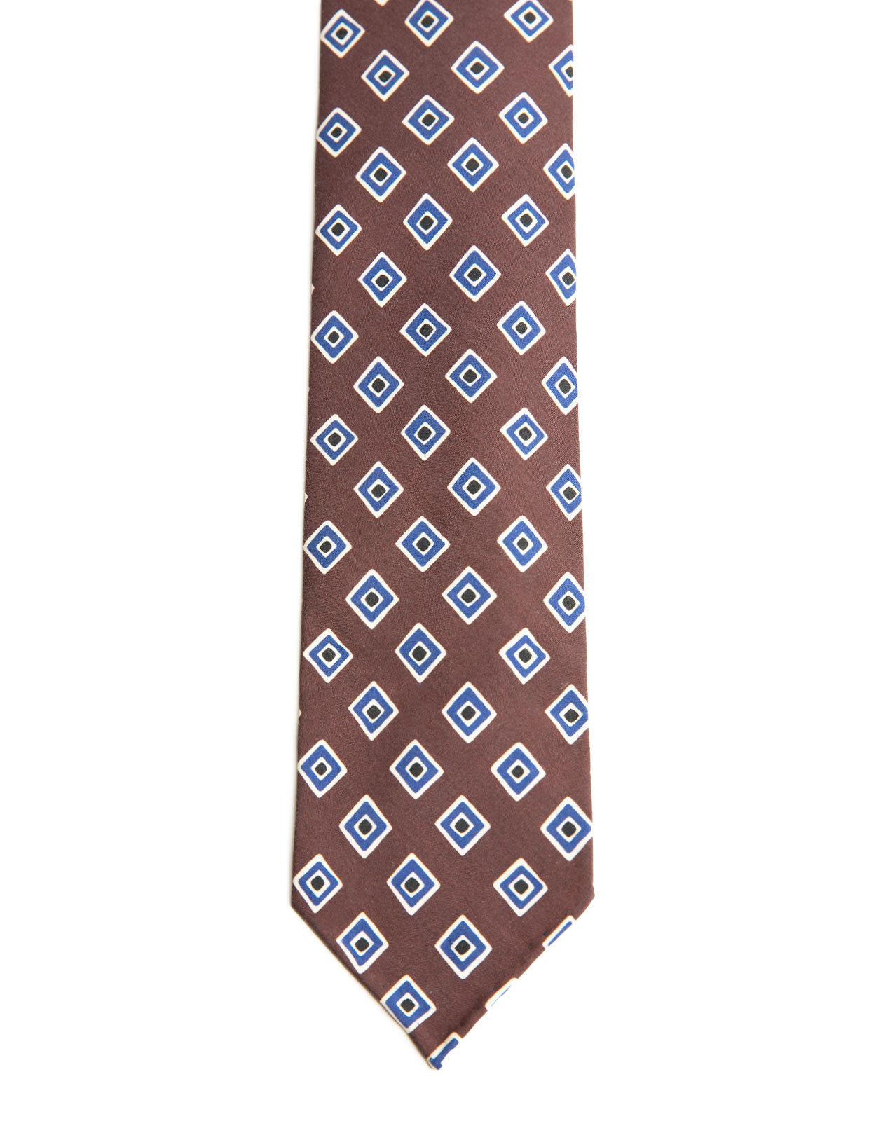 Untipped Silk Tie Plum/Diamonds