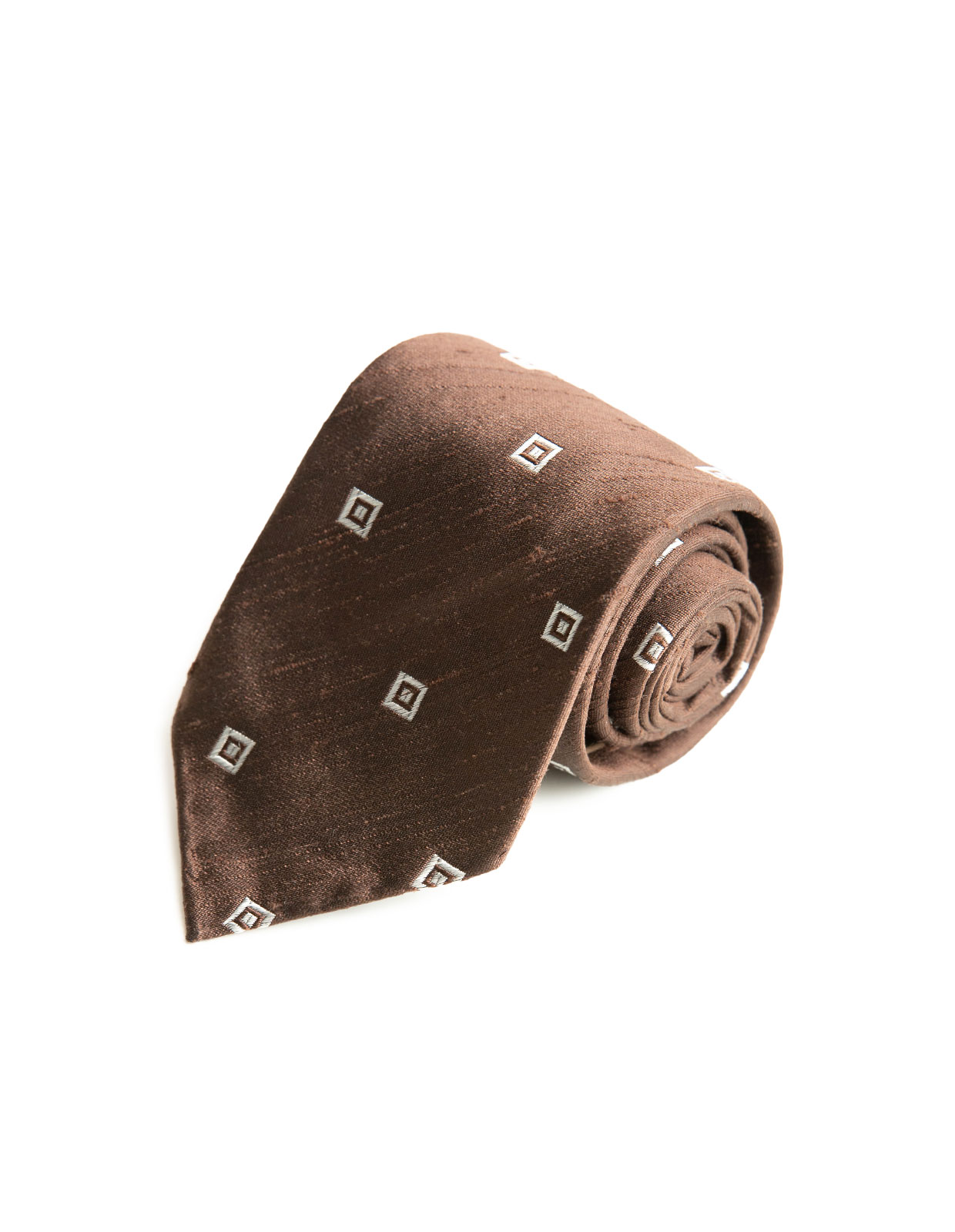 Shantung Tie Unlined Brown/Window