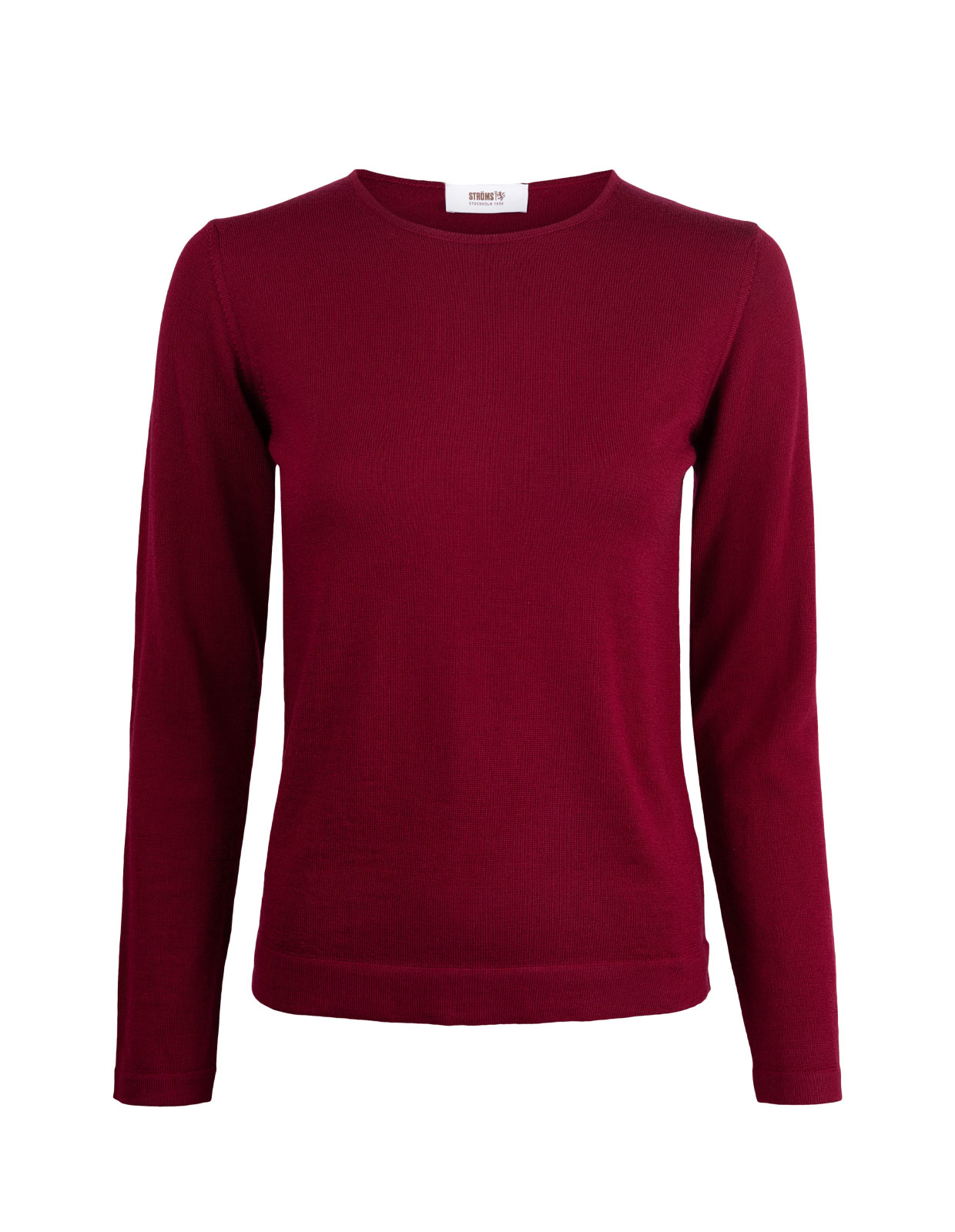 Round Neck Sweater Burgundy Round Neck Sweater Burgundy
