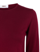 Round Neck Sweater Burgundy Stl L