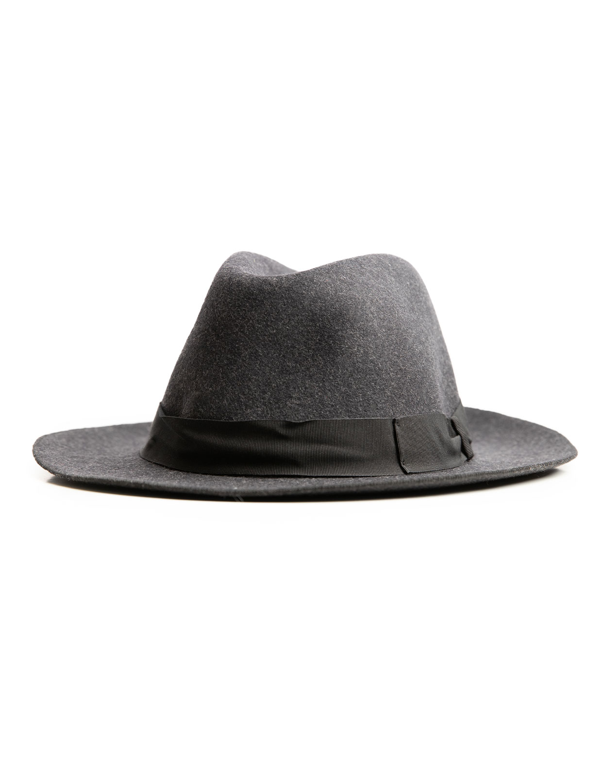 Crushable Wool Hat Dark Gray