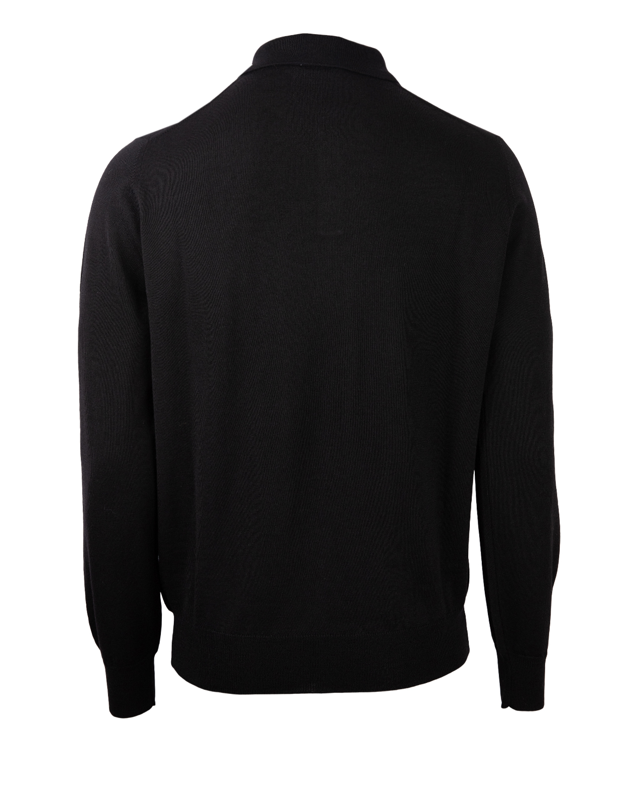 Poloshirt Merino Sweater Black