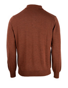 Poloshirt Merino Rostbrun
