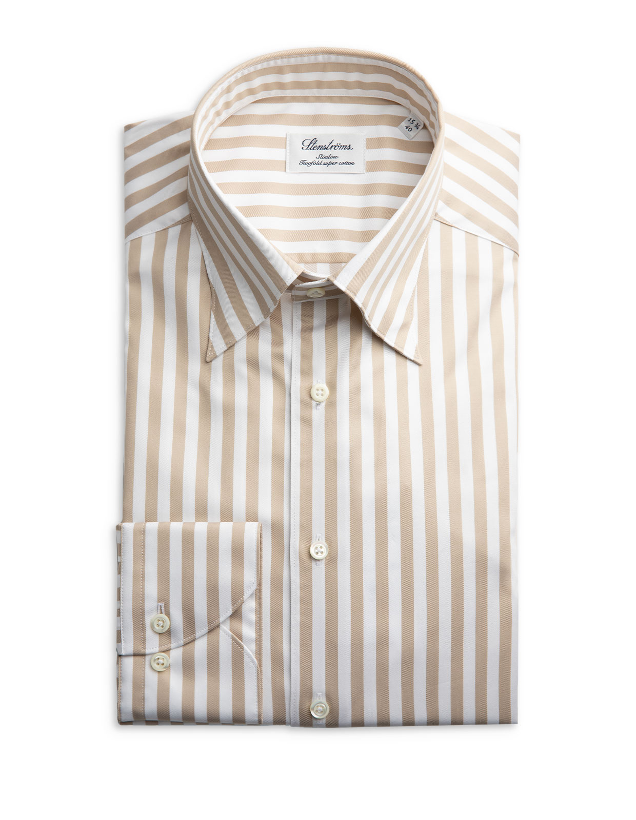 Slimline Shirt Beige/White