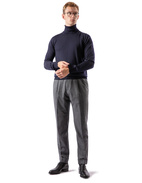 Roll Neck Merino Navy