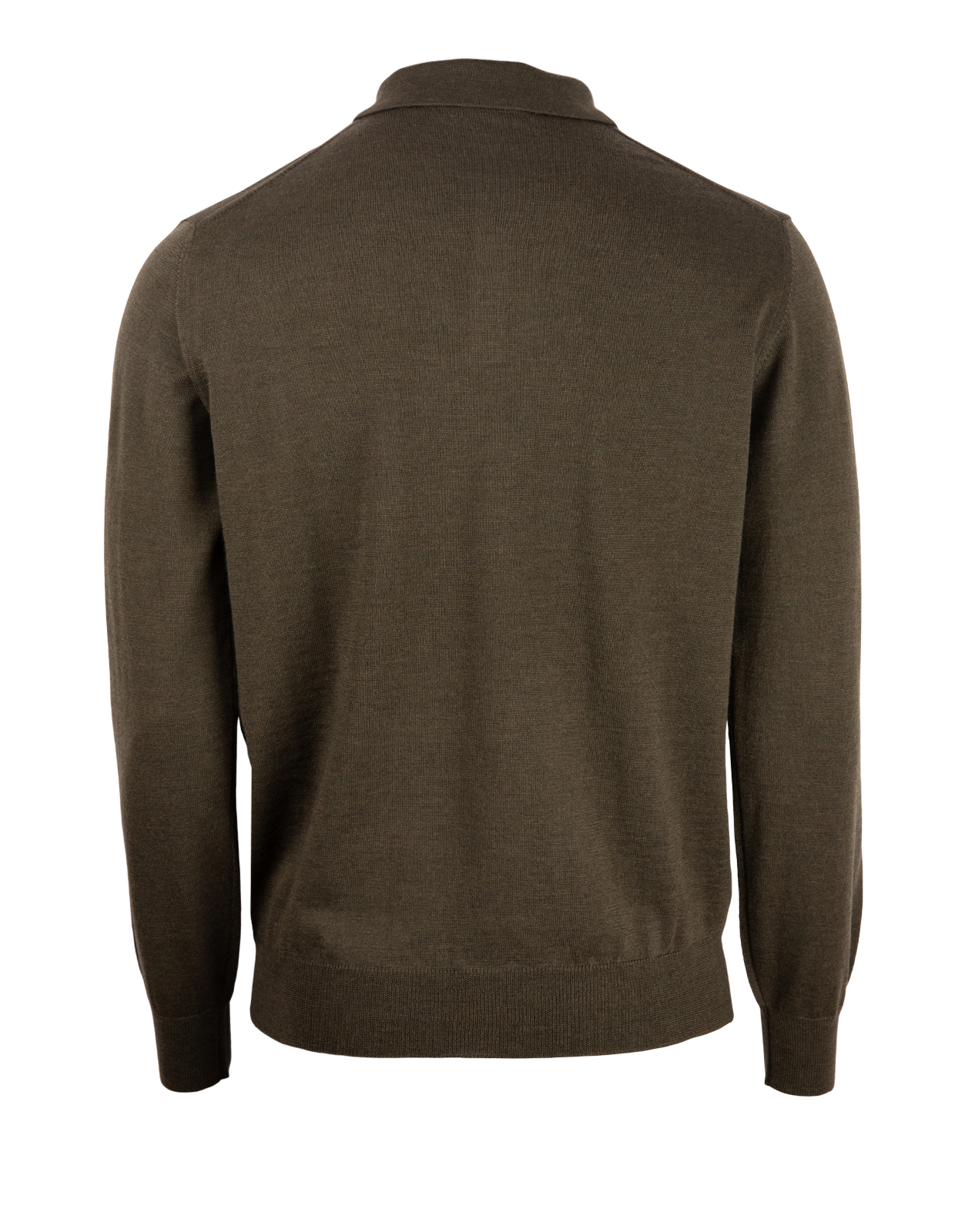 Poloshirt Merino Sweater Olive Green
