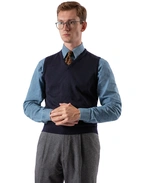 Slipover Merino Navy XXL