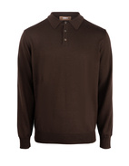 Poloshirt Merino Sweater Chocolate Stl M