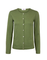 Cardigan Rundhals Grön