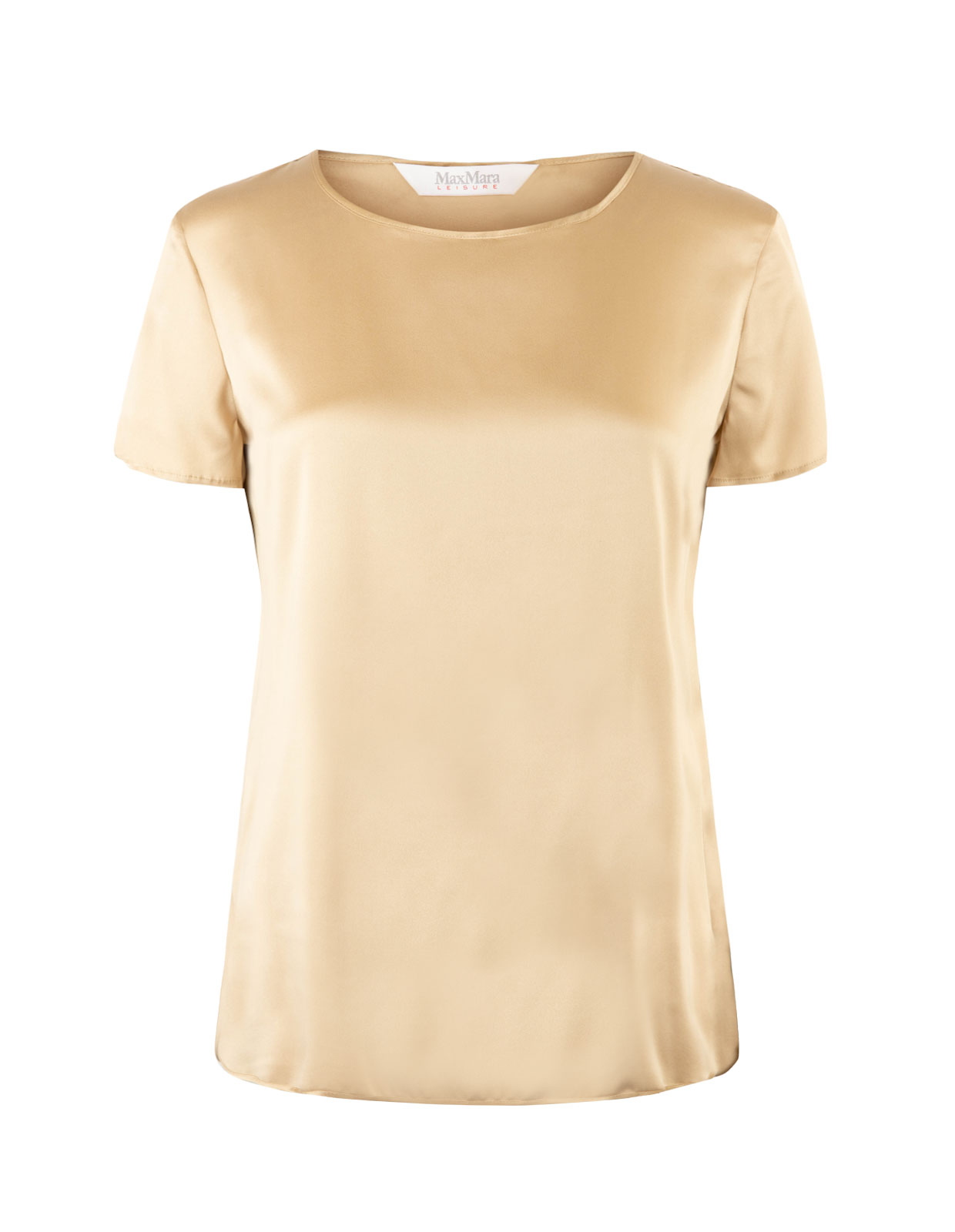 Cortona Silk Blouse Gold Beige