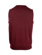 Slipover Merino Vinröd L