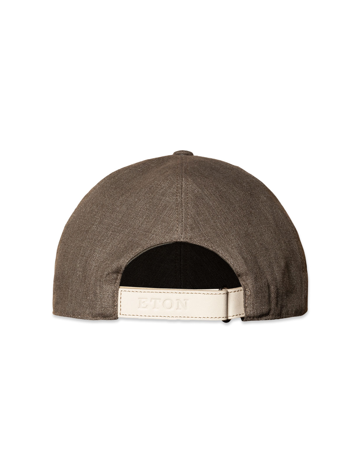 Linen Twill Baseball Cap Brown