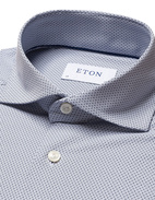 Slim Fit Four-Way Stretch Shirt Navy Blue