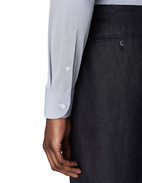 Slim Fit Four-Way Stretch Shirt Navy Blue