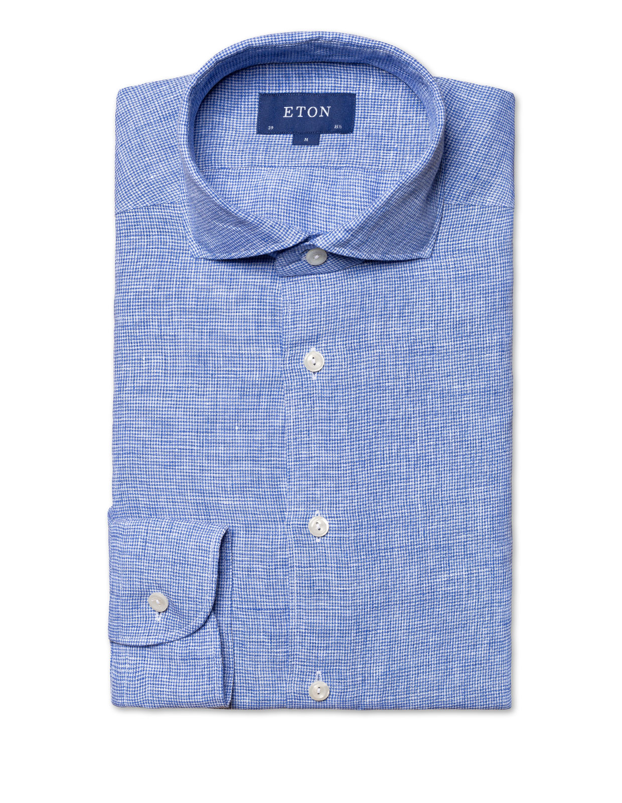 Linen Slim Shirt Navy Blue