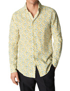Lemon Slim Linen Shirt Yellow