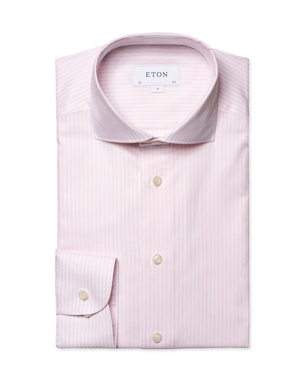 Slim Fit Bengal Striped Oxford Shirt Pink