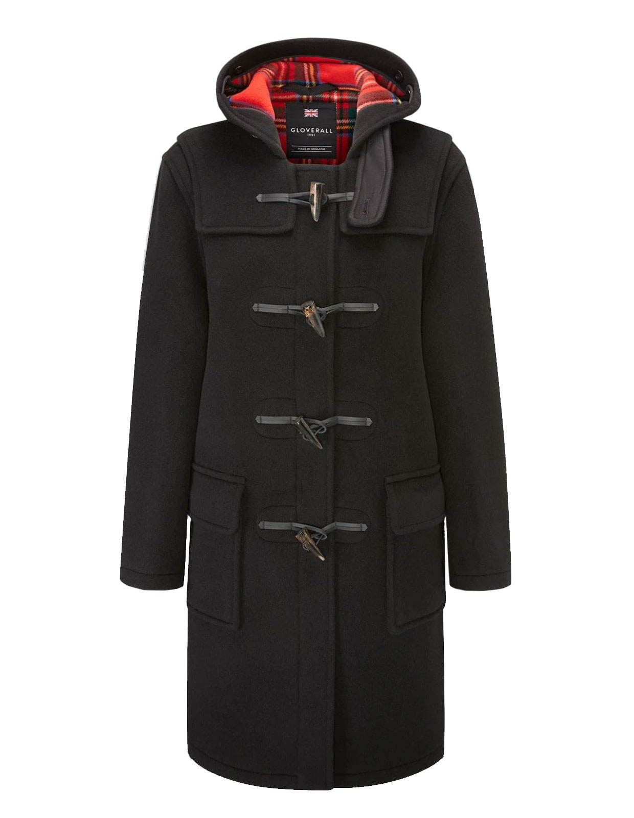 Women's Original Duffle Coat Black/Royal Stewart