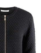 Ane Zip Cardigan Svart L