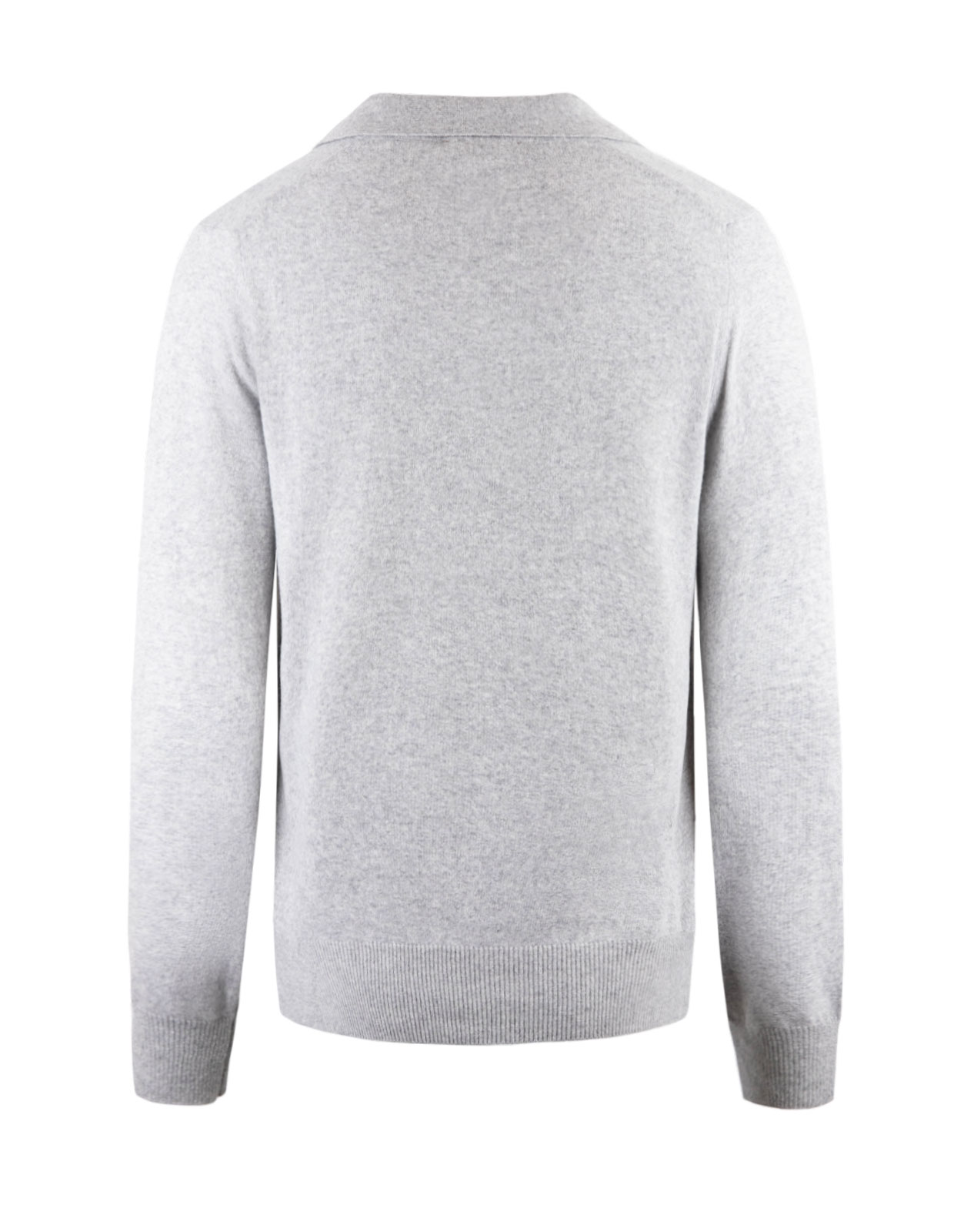 Sartorial Polo Shirt Wool Cashmere New Grey