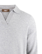 Sartorial Polo Shirt Wool Cashmere New Grey