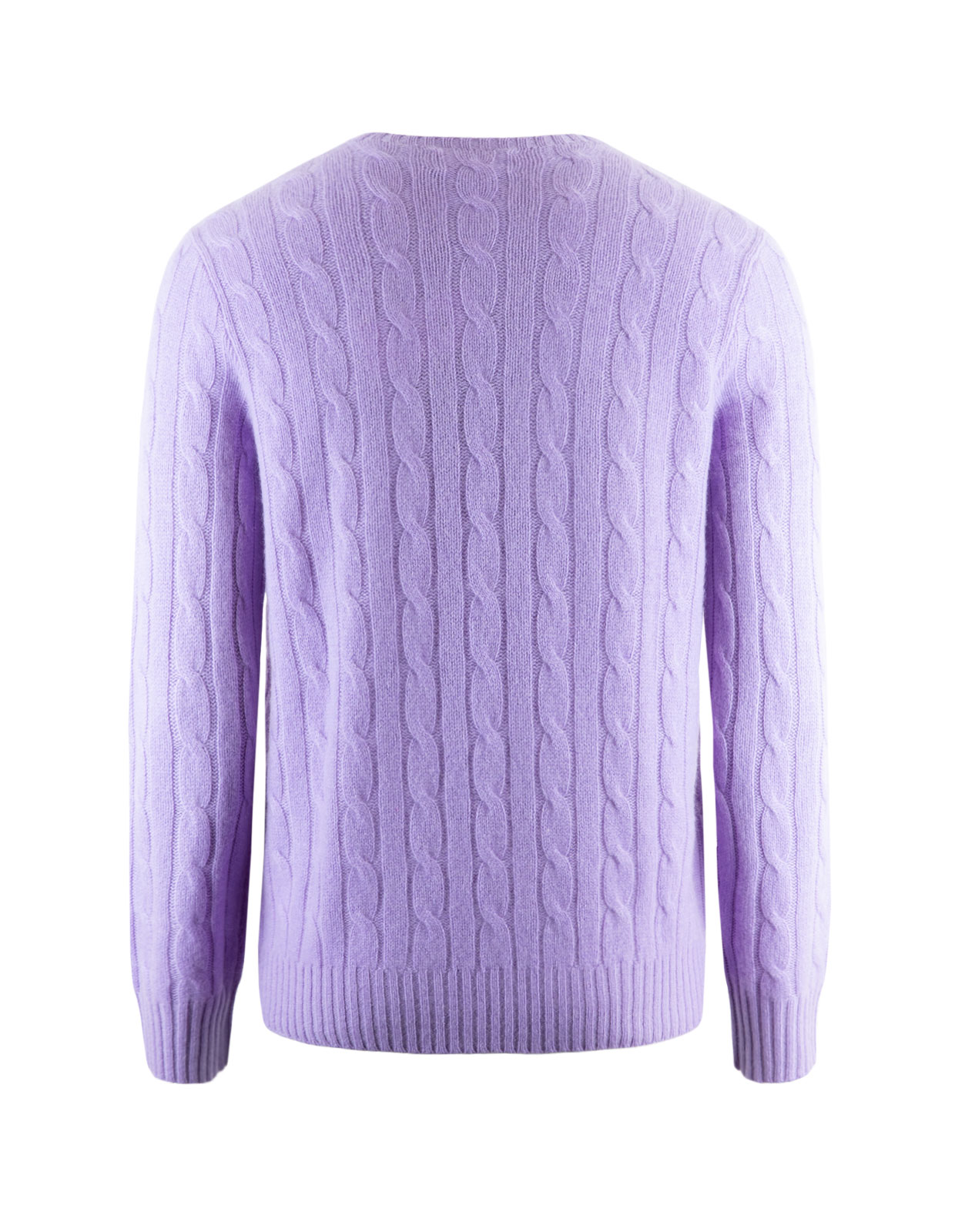 Cashmere Cable Knit Sweater Maidstone Purple