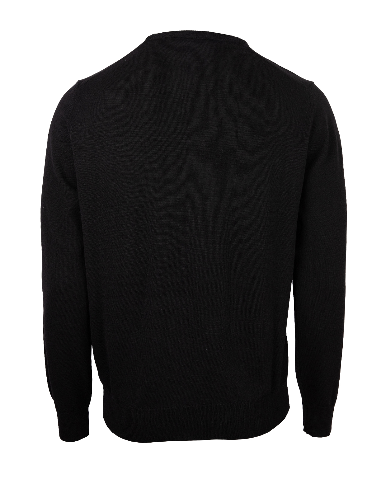 Crew Neck Merino Sweater Black Stl XL
