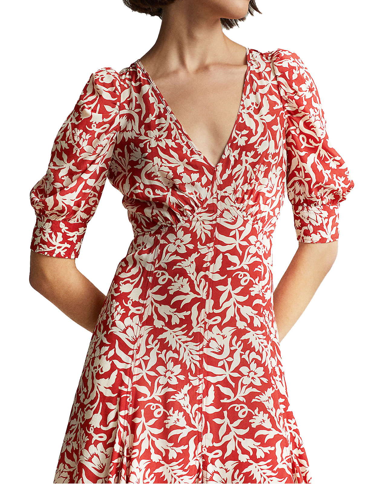 Day Dress 3/4 Sleeve Spring Lily