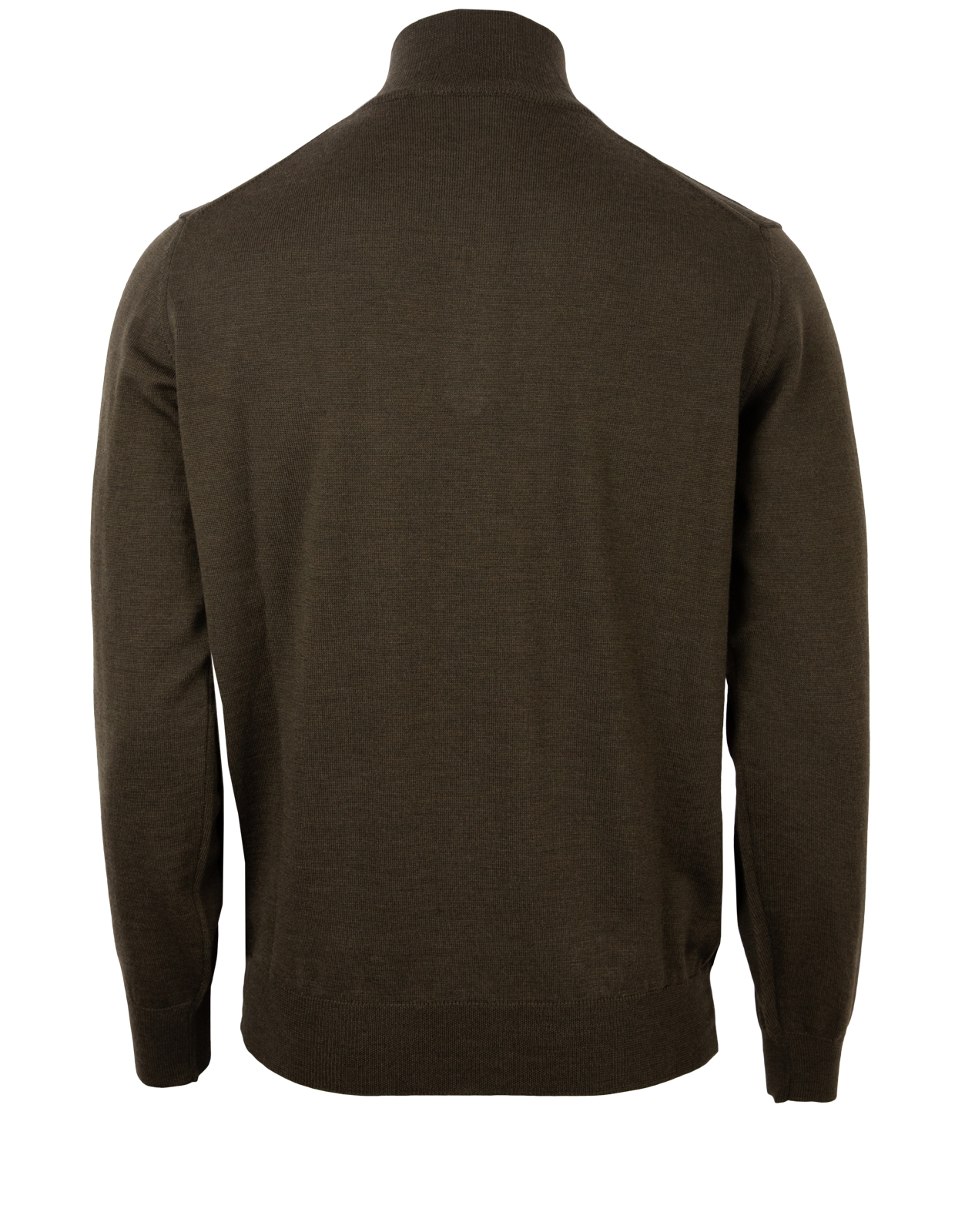 Half Zip Merino Sweater Olive Green Stl 3XL