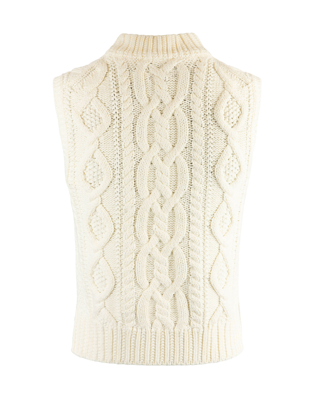 Sleeveless Pullover Chic Cream