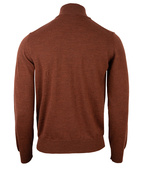 Half Zip Merino Sweater Rust