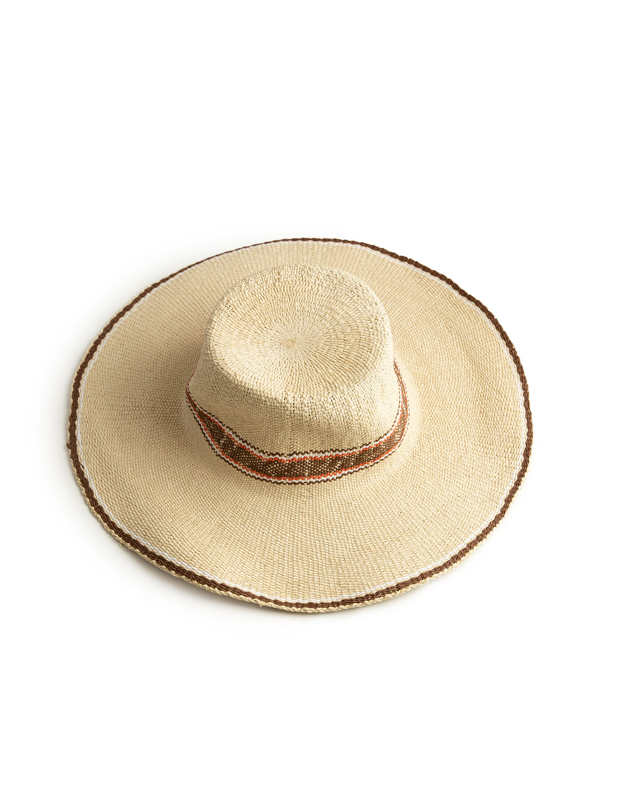 Straw Sun Hat Natural/Multi