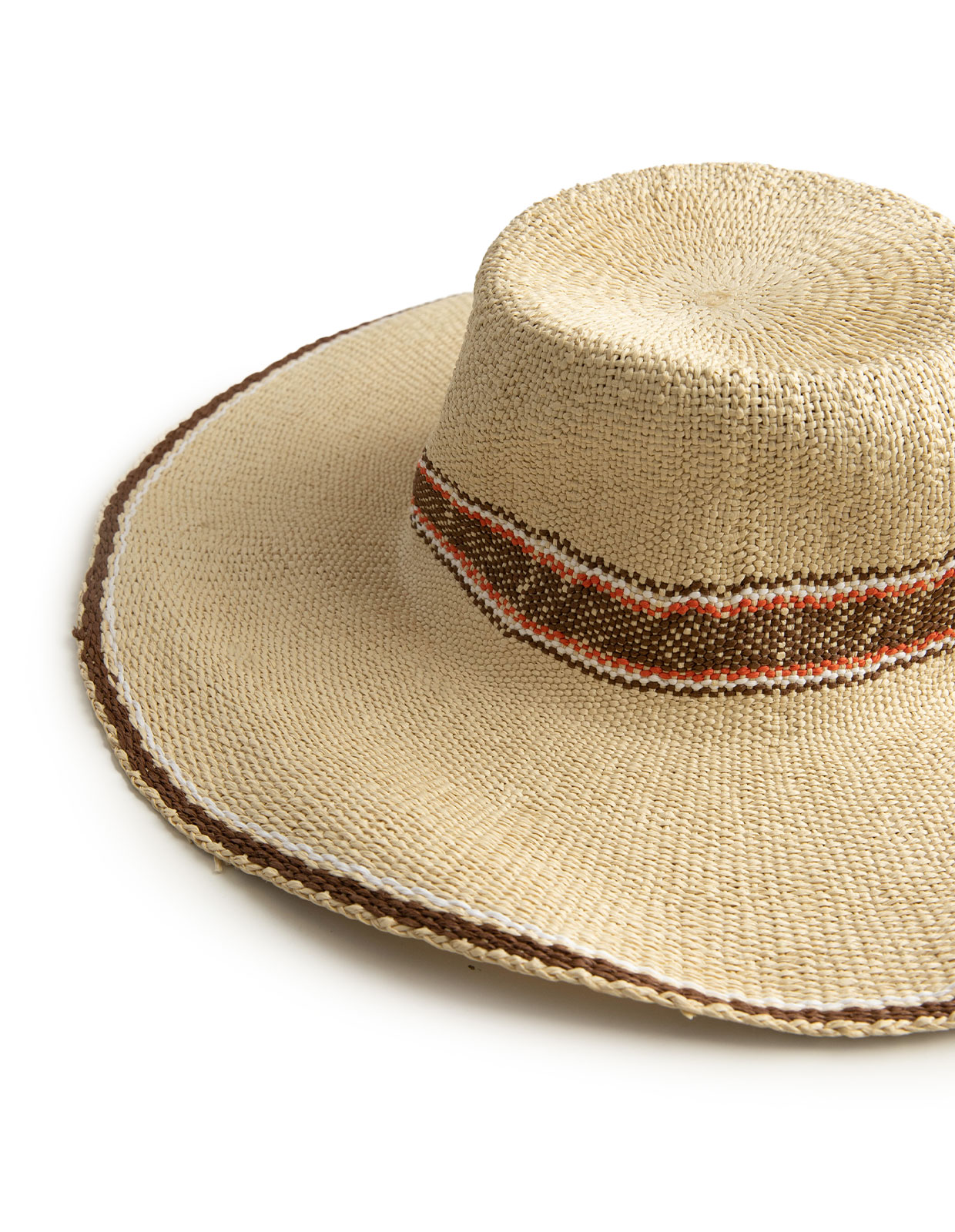 Straw Sun Hat Natural/Multi