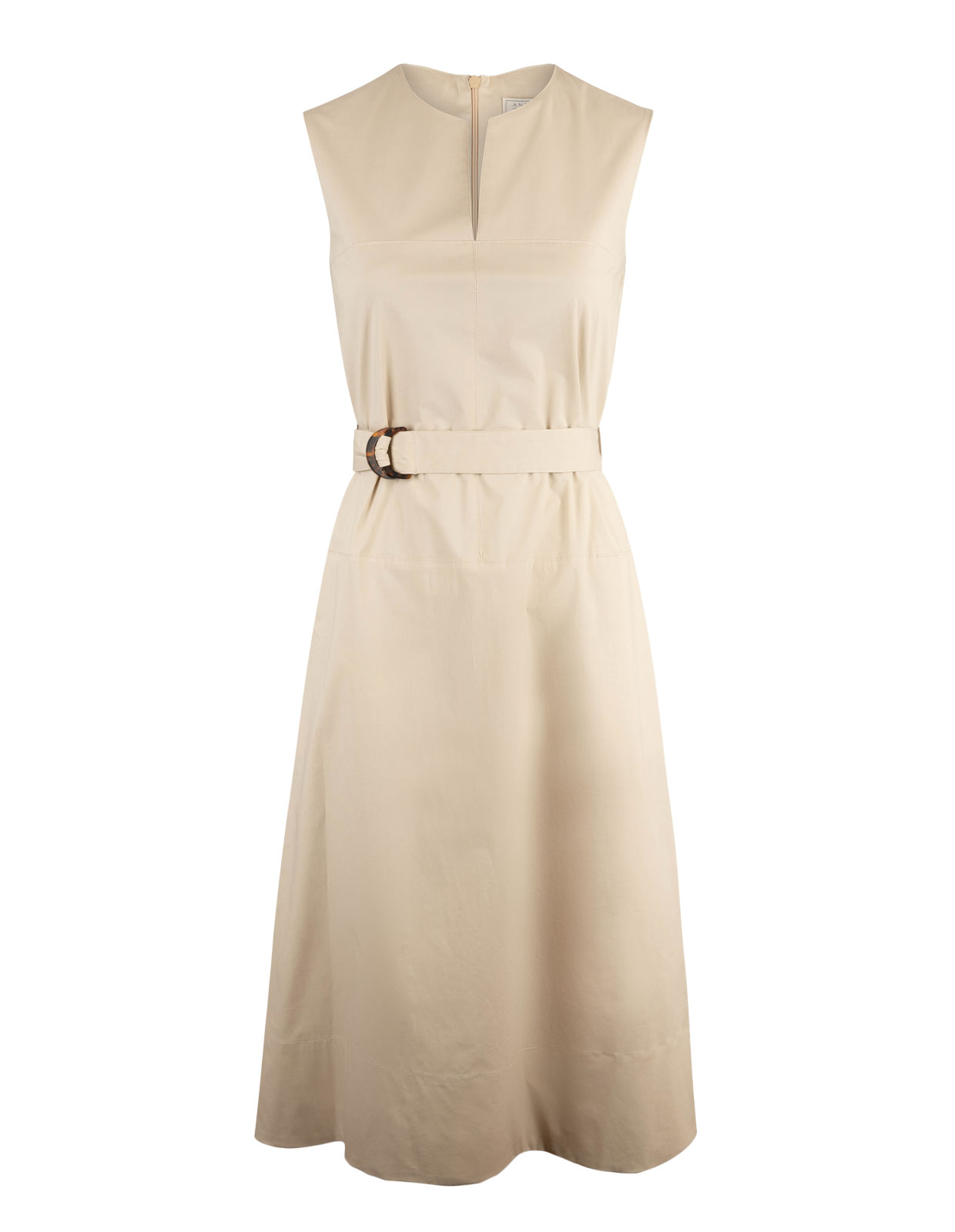 Megan Belted Dress Beige