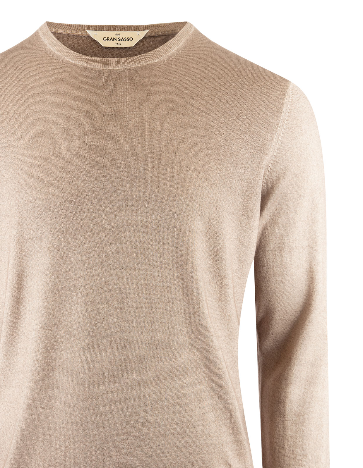 Summer Cashmere Crew Neck Taupe Stl 56