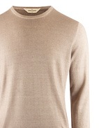 Summer Cashmere Crew Neck Taupe Stl 56