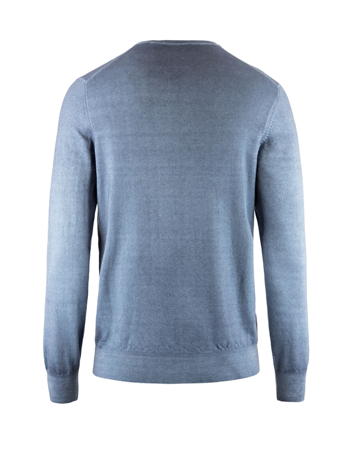 Summer Cashmere Crew Neck Denim Blue
