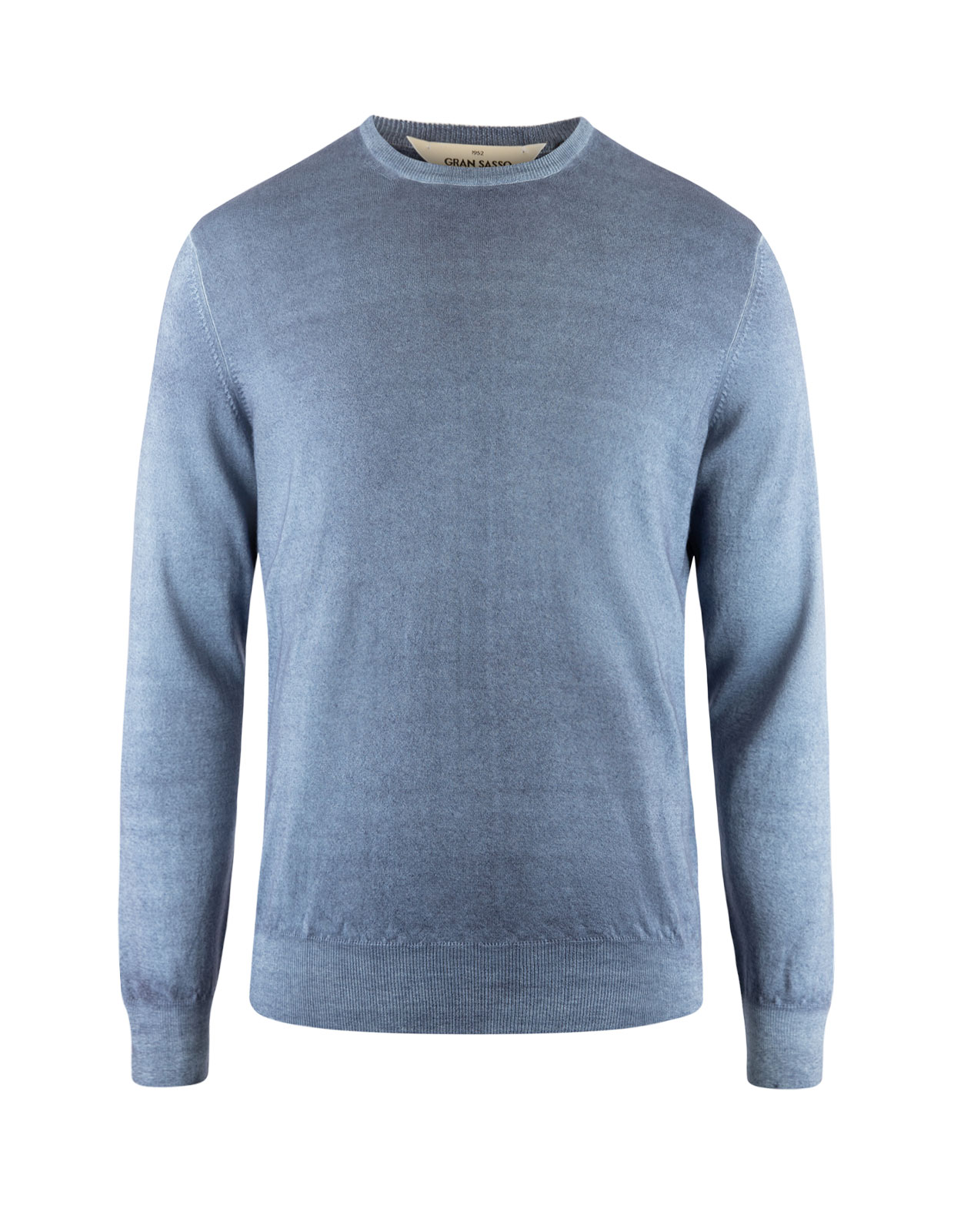Summer Cashmere Crew Neck Denim Blue