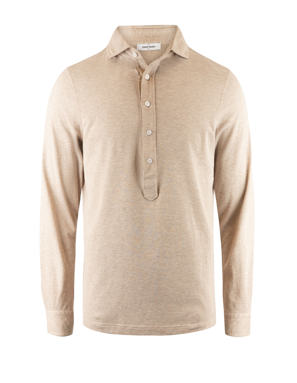 Jersey Popover Shirt Taupe