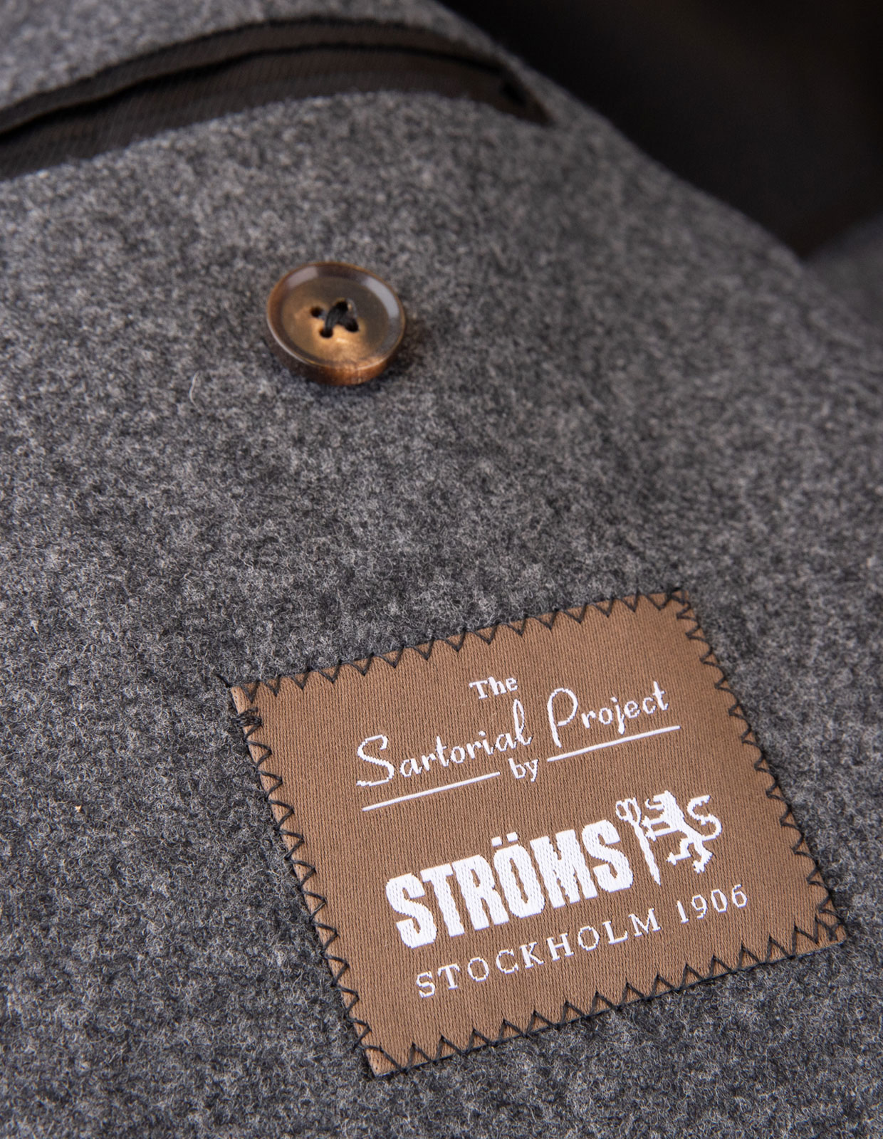 Sartorial Jacket Original Woollen Flannel Grey Stl 46