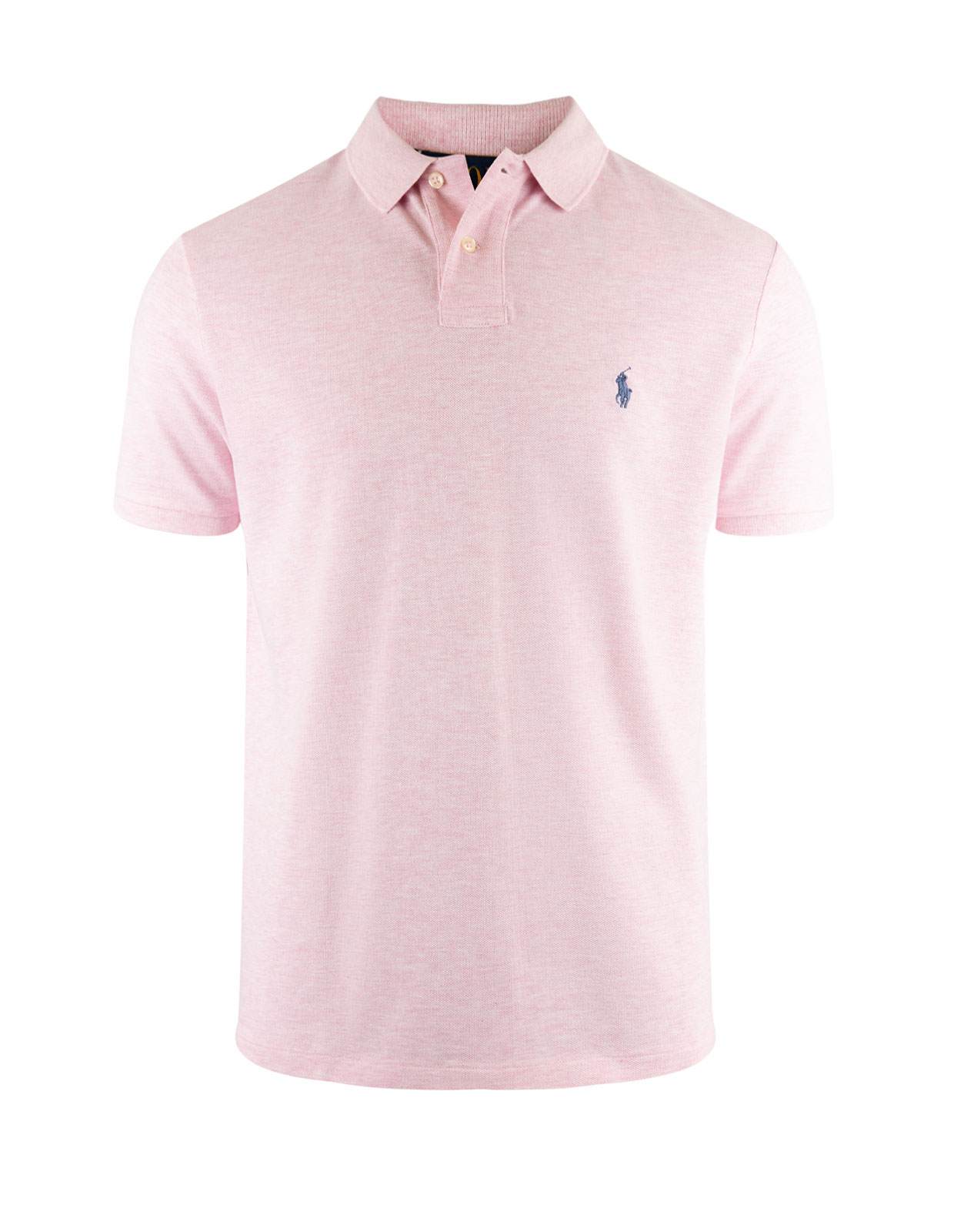 Custom Slim Fit Polo Bath Pink Heather